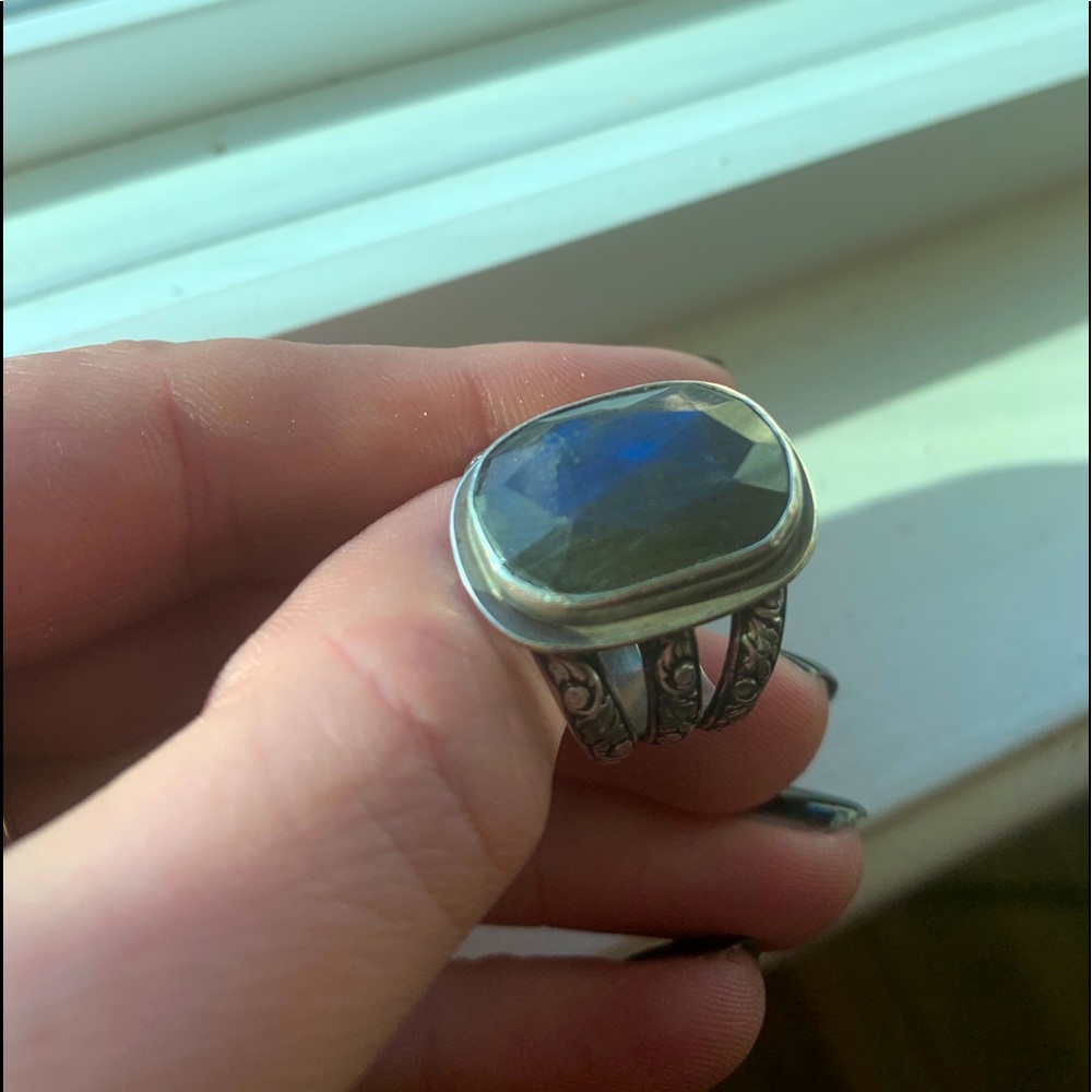Soliloquy Jewelry labradorite ring size 8